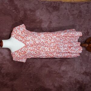 Emma & Michele Drop Waist Floral Dress